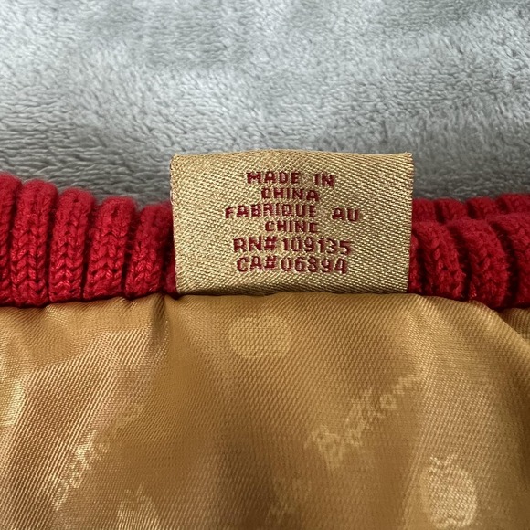 Apple Bottoms Jacket Womens Large Red Heart Quilted Down Bomber Logo Embroidery - Picture 10 of 12